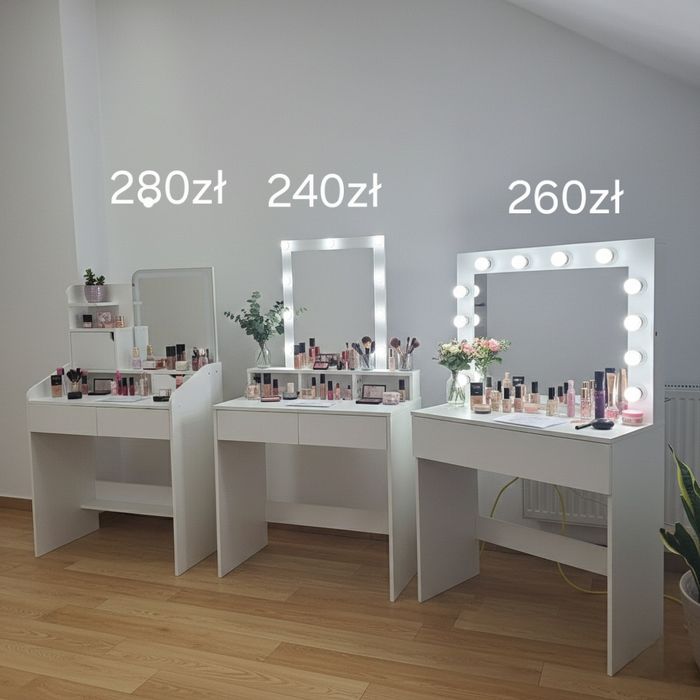 Toaletki kosmetyczne biurka do makijażu  super ceny