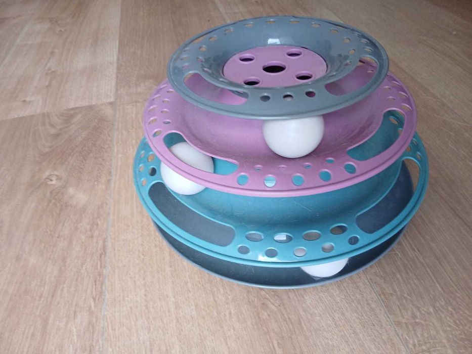 Round Cat Toy - 3 levels | Brinquedo redondo para gato - 3 níveis