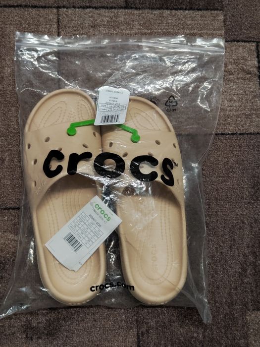 Crocs CLASSIC SLIDE v2 Shiitake W10