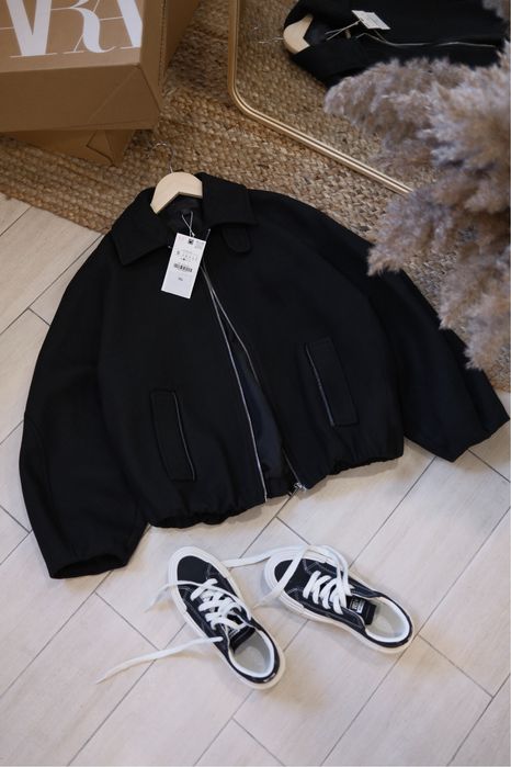 Бомбер вовняний Zara, XS, M