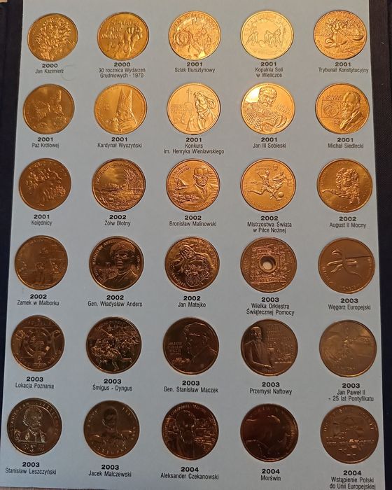 Zestaw monet 2 zł GN - 89 sztuk.