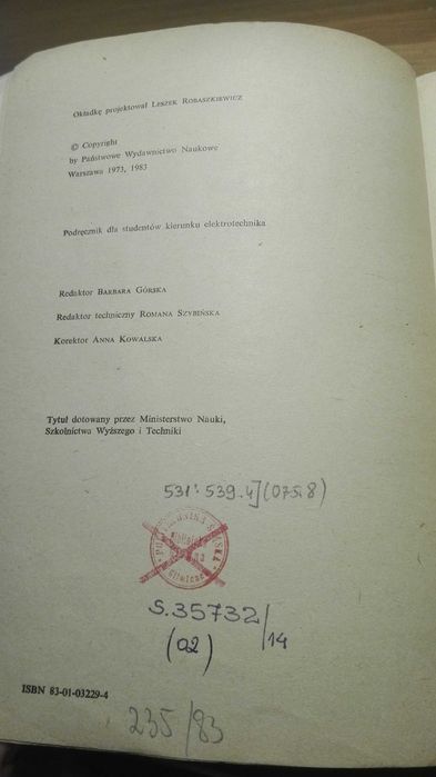 Podręcznik Bogdan Skalmierski, "Mechanika z wytrzymałością materiałów"