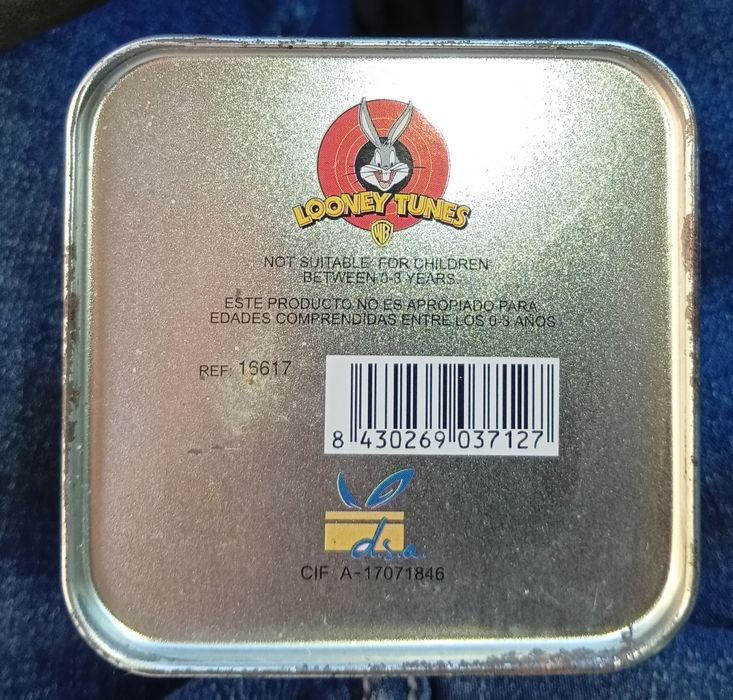 Lata metálica mealheiro da Walt Disney