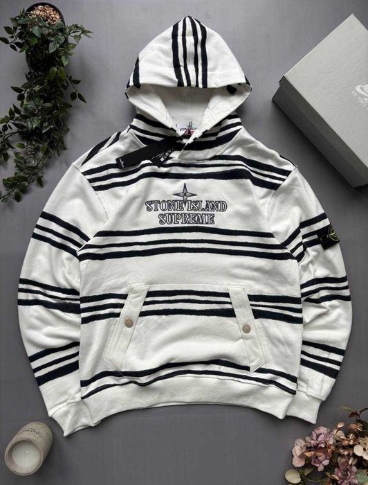 Худі Stone Island x Supreme / худак стон айленд супрім