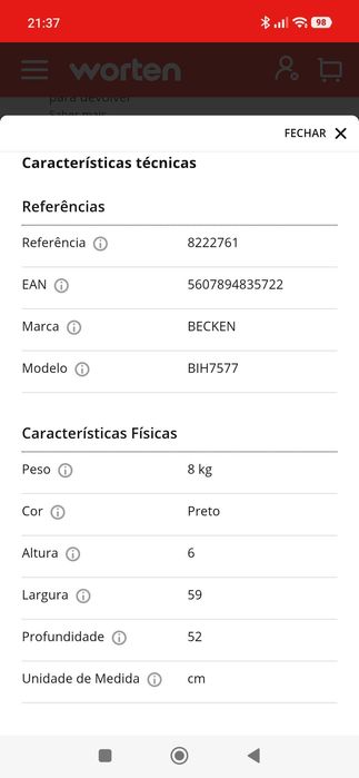 Placa nunca usada, com garantia
