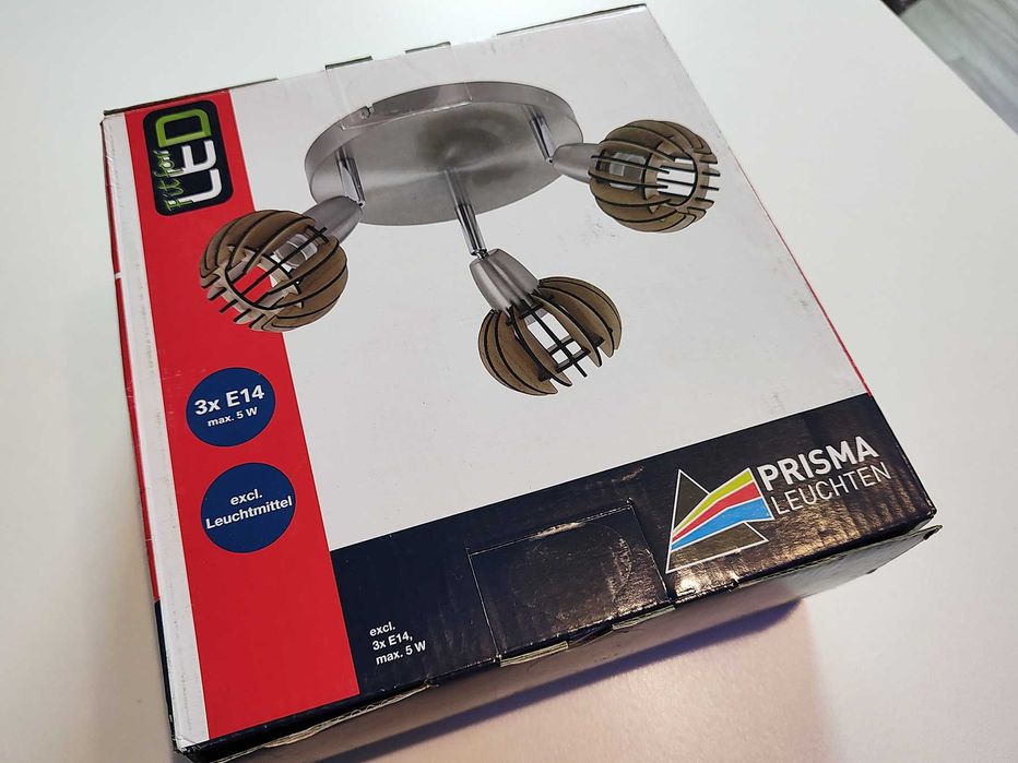 Oświetlenie sufitowe punktowe, lampa w stylu retro Briloner