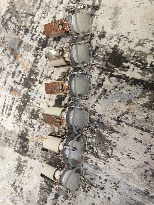 Точкові світильники з лампочками 6 шт.