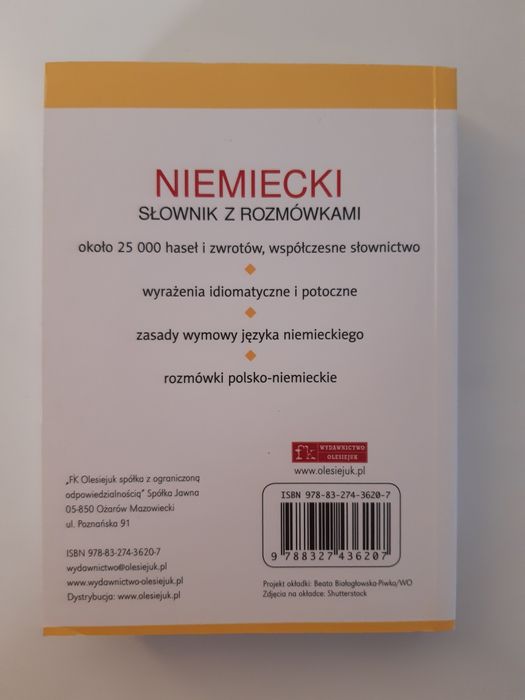 Język niemiecki słownik podręczny kieszonkowy
