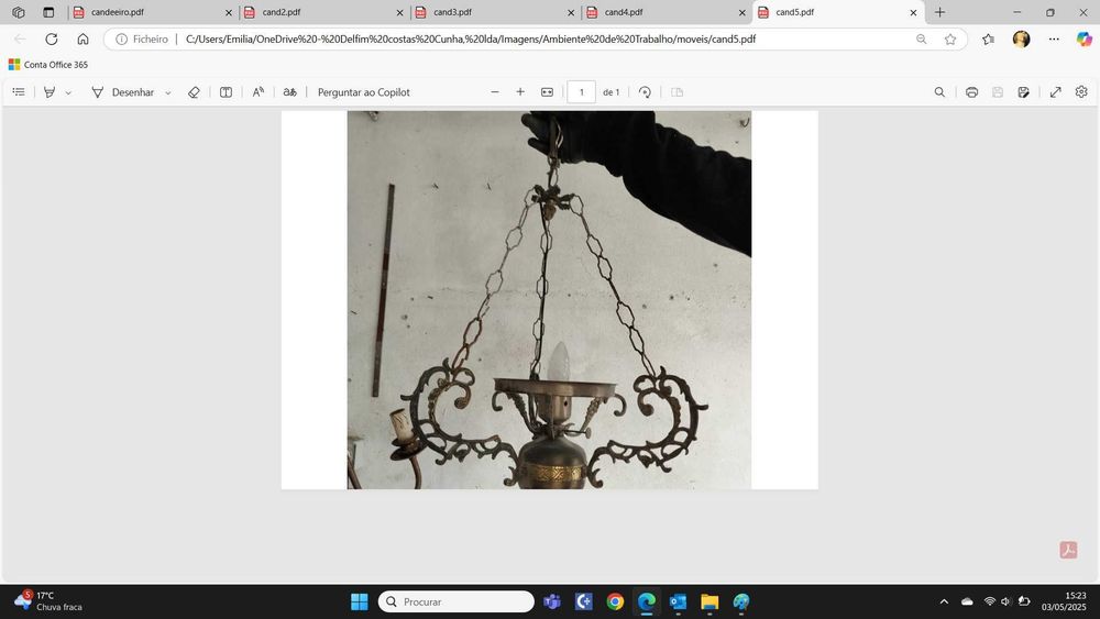 Conjunto de Candeeiros