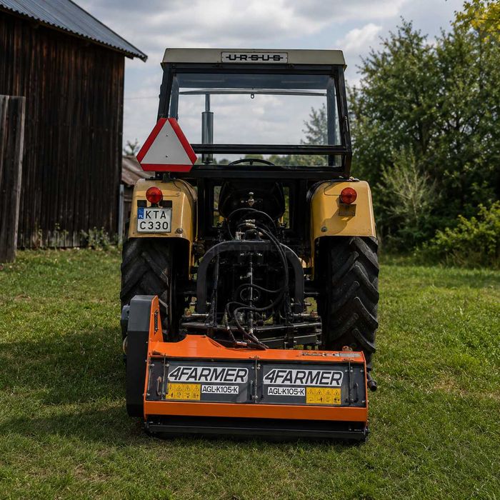Kosiarka bijakowa z ramieniem hydraulicznym 4Farmer AGLK-K 125 | Mulczer 125 cm Uchylna klapa | Skarpy, rowy, pobocza | Dostawa cała Polska