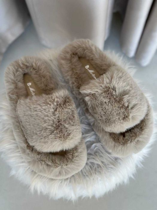 Тапочки женские меховые, тапки из меха тапочки для дома тапки домашние
