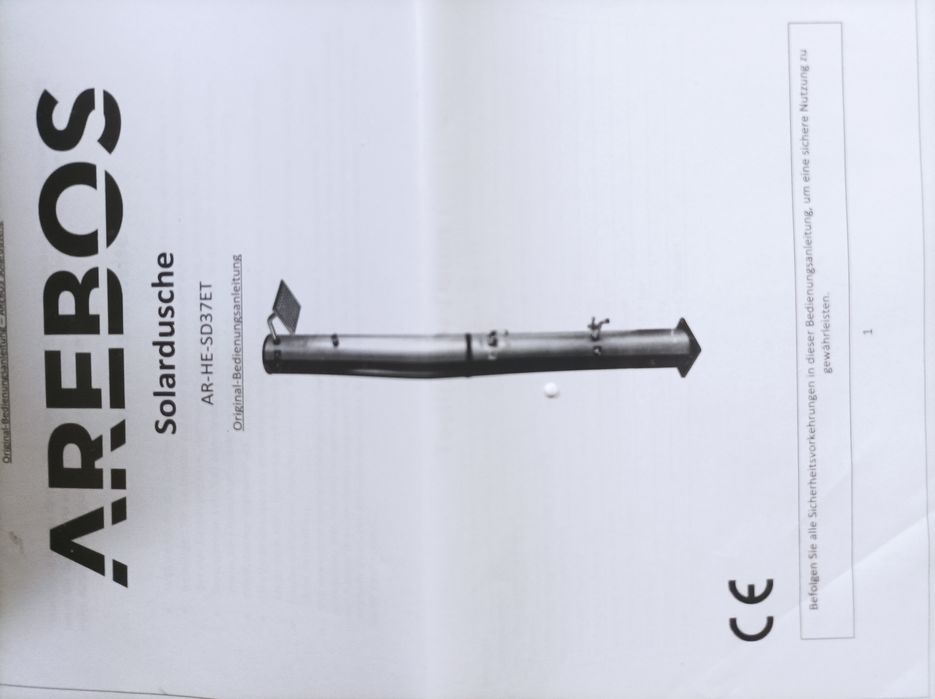 komplet prysznic solarny z podłogą