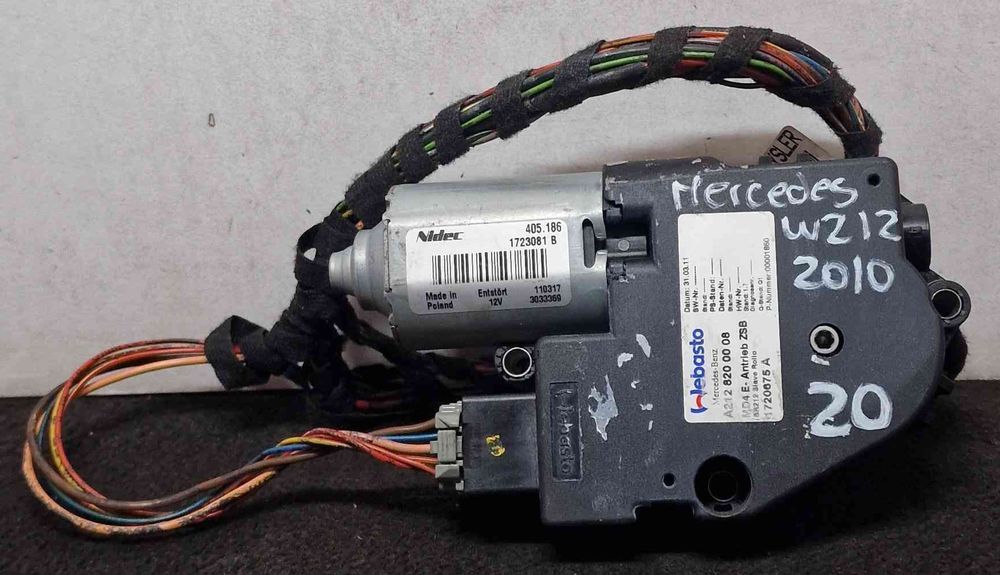 Motor do Teto de Abrir MERCEDES-BENZ E-CLASS (W212) ano 2010