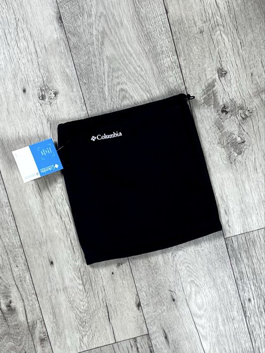 Columbia баф флисовый зимний черный