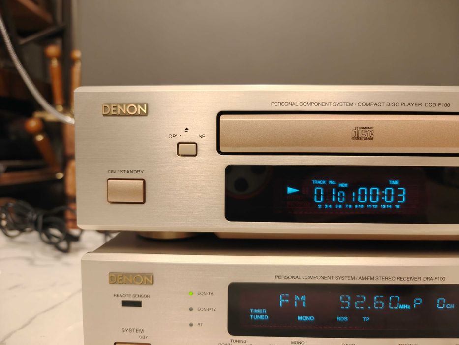 DENON DRA-F100 + DCD-F100 ! Amplituner + odtwarzacz ! Wieża