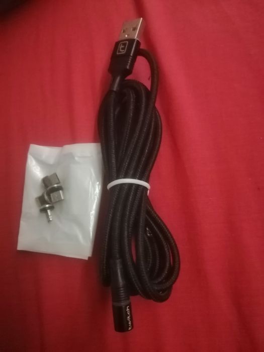 Кабель twitch 2м с конектором круглим на магніті