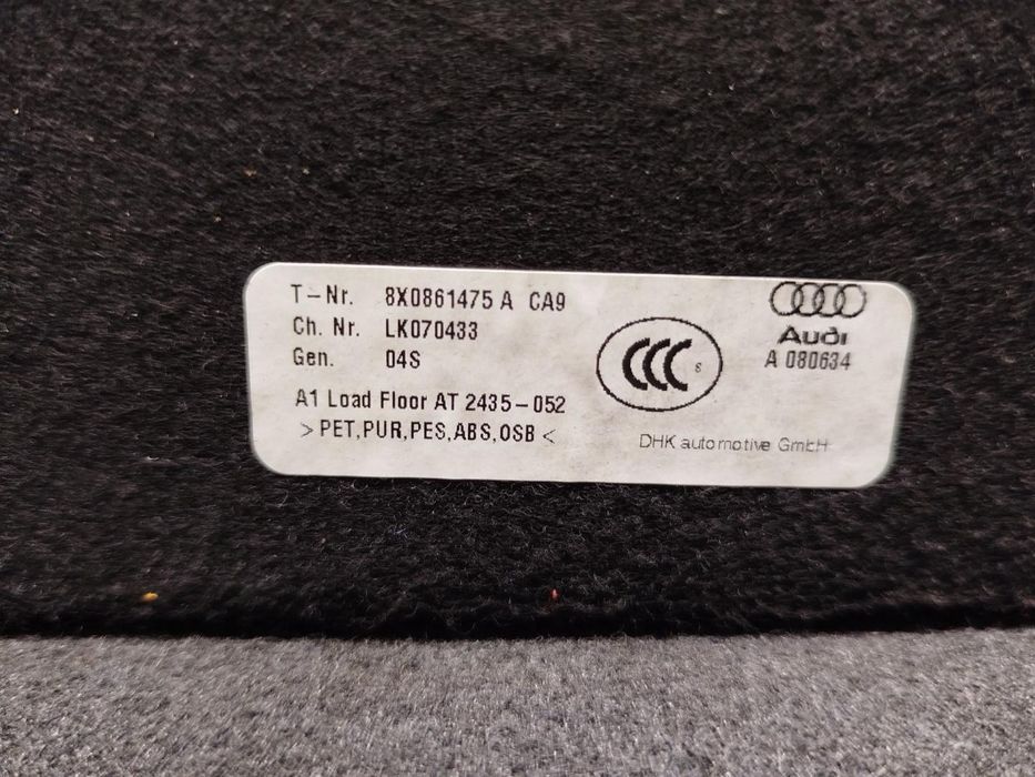 Tapete De Tronco Audi A1 Sportback 8Xf