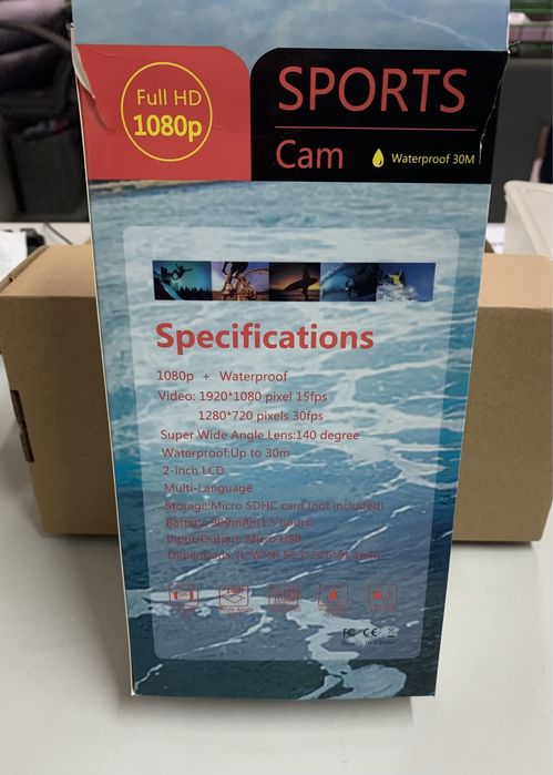 Câmera Desportiva HD - 1080p