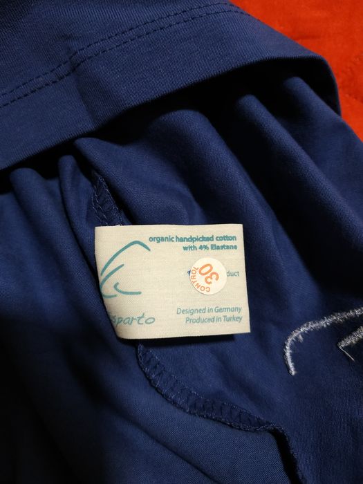 Top sportowy na ramiączkach niebieski bawełniany Esparto XS