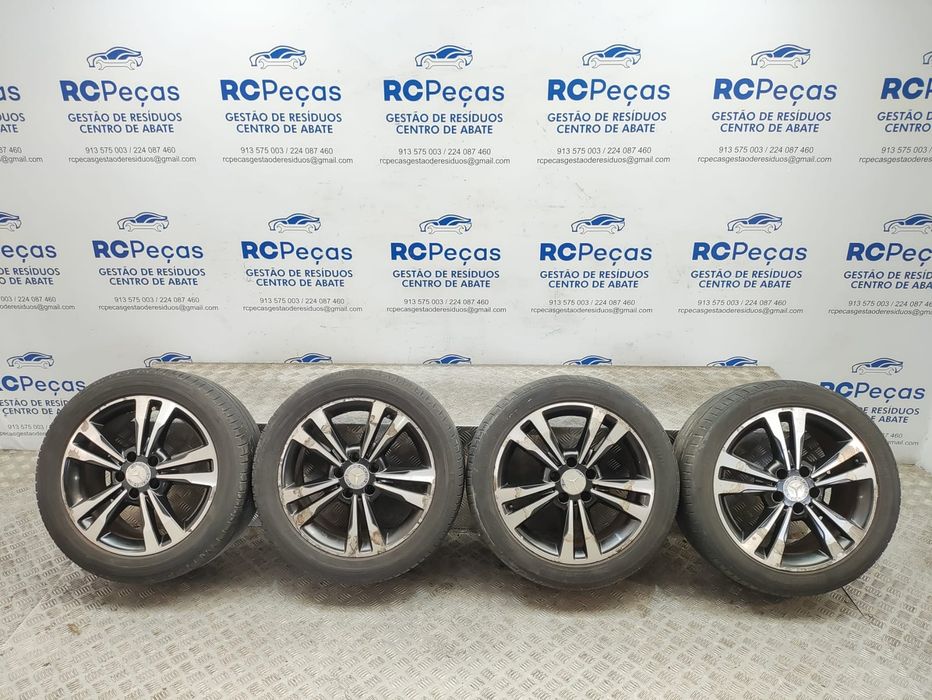 Conjunto de Jantes 17 Twin-Spoke Mercedes Benz Classe E W212 8J ET48 5x112 2009 a 2016