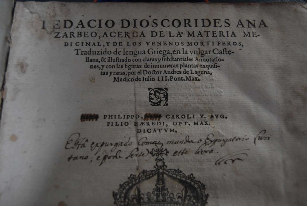 Dioscorides Anarzabeo - Andres de Laguna 1555