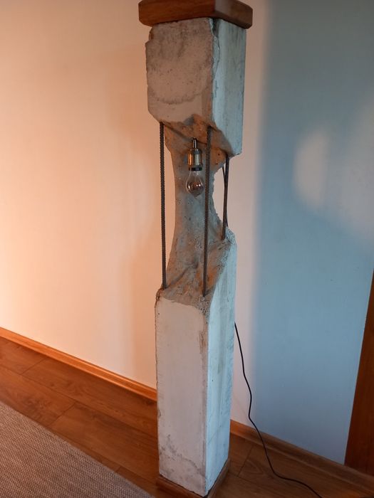 Lampa beton + stal Loft