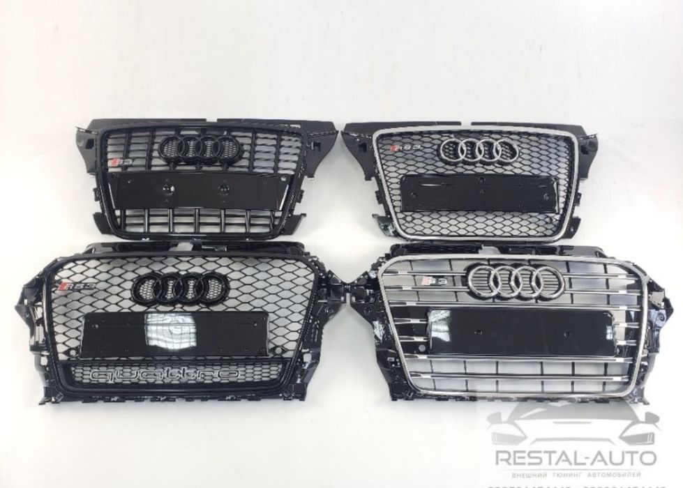 Решетка радиатора Audi А в стиле RS S 2007-2020 ауди Q