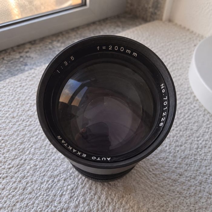 Objetiva Auto Exaktar 200mm f/3.5 – Vintage Teleobjetiva