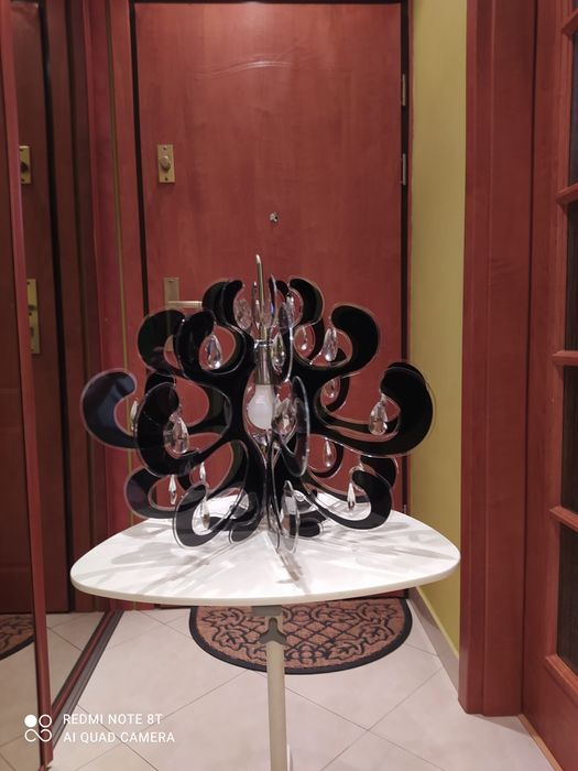 Żyrandol - czarna lampa