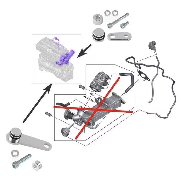 Kit remoção anulação válvula egr motor b47 2.0 BMW