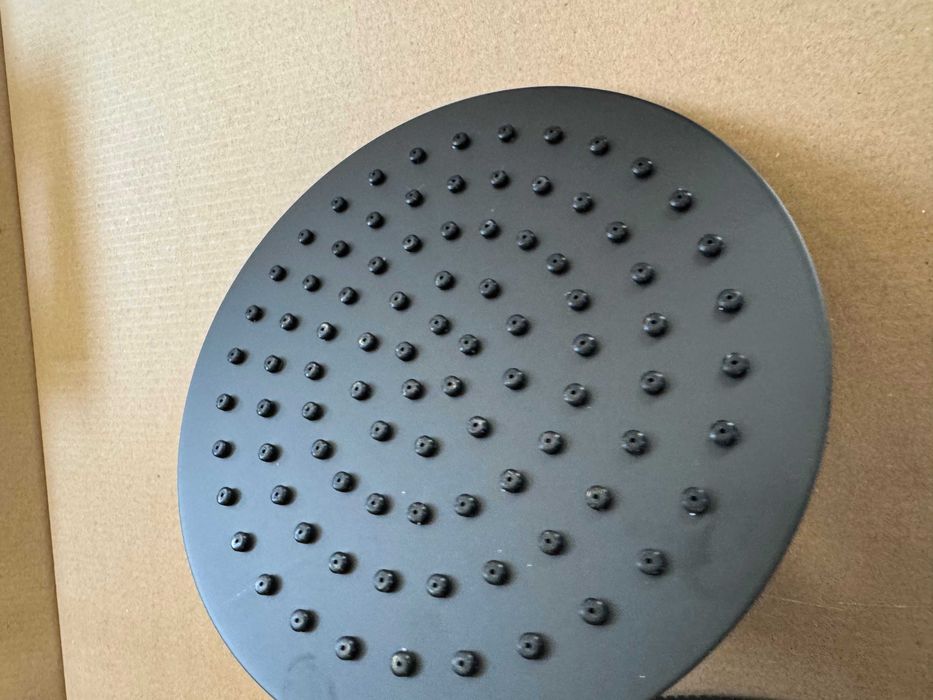 Zestaw prysznicowy natynkowy termostat  Excellent Roun czarny - 925 zł