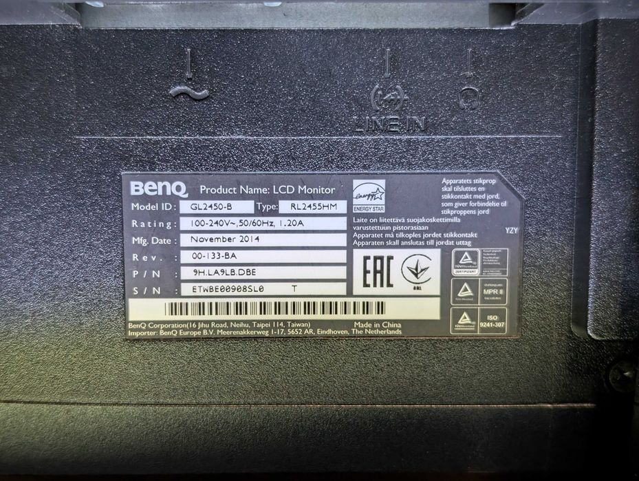 Monitor Benq Full HD Gaming 24"