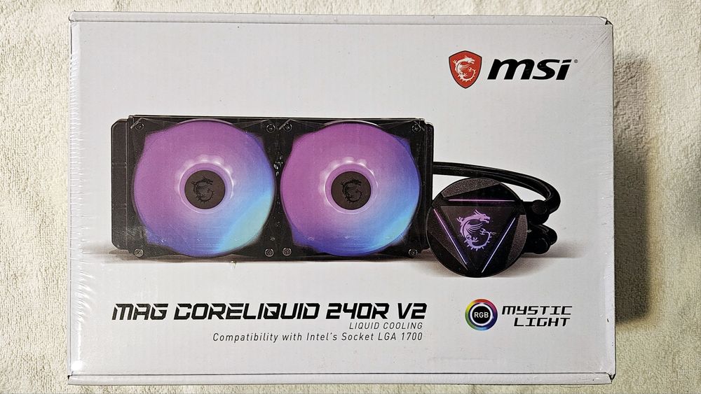 Nowe, Zafoliowane i Piękne Chłodzenie AiO MSI MAG CORELIQUID 240R V2
