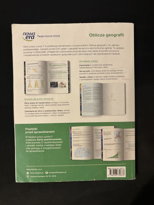 Oblicza grografii 2 Karty pacy | Zakres podstawowy