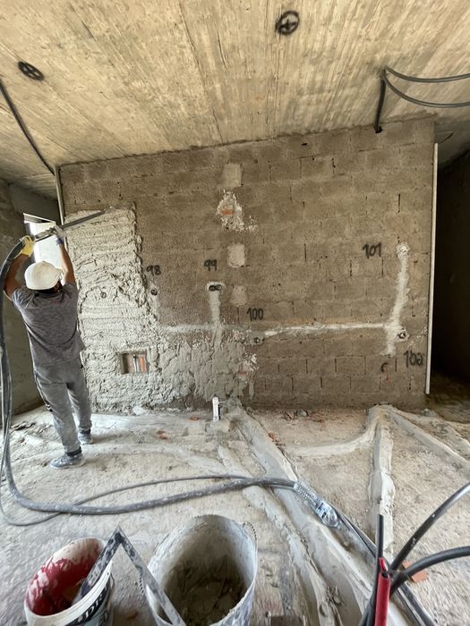 Estuque reboco pladur ladrilho