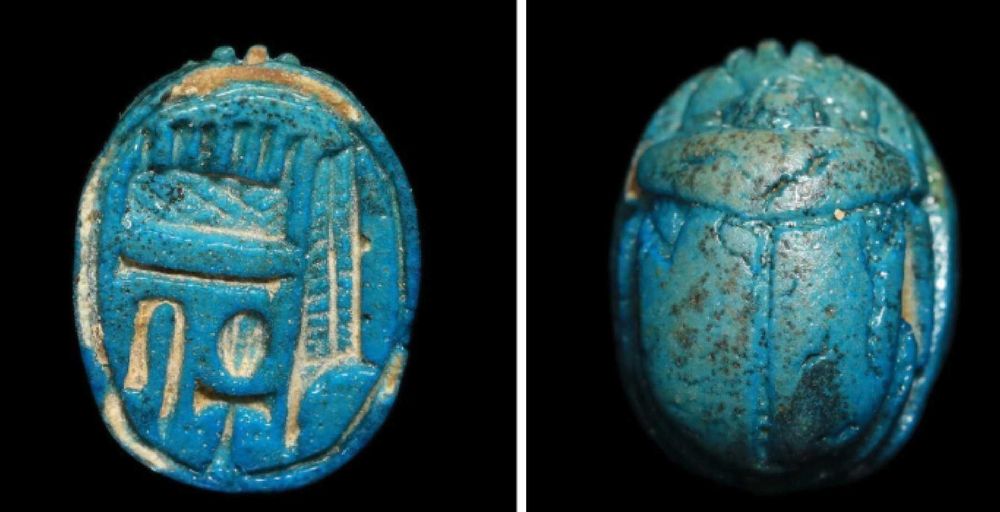 Artefacto de Escaravelho Antigo Egito Autêntico - Com Certificado