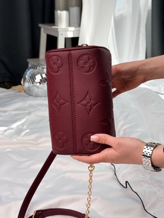 Сумка Louis Vuitton Speedy Bandouliete 20 Bordo Leather