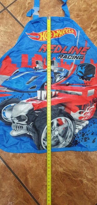 Fartuszek, fartuch dla dziecka na plastykę,  Hot Wheels