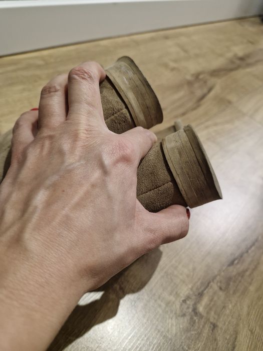 Buty skórzane botki na platformie