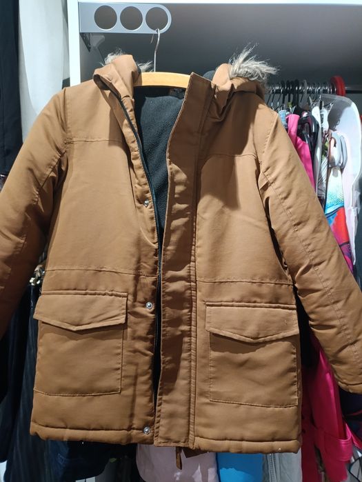 Kurtka zimowa parka 134 gruba ciepła