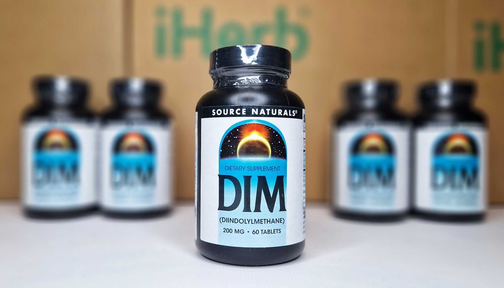 Дііндолілметан DIM Source Naturals, ДІМ, індол, 200 мг 60 таблеток