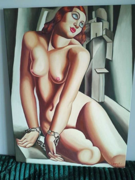 Tamara Łempicka kopia obrazu "Andromeda" 100x75 olej
