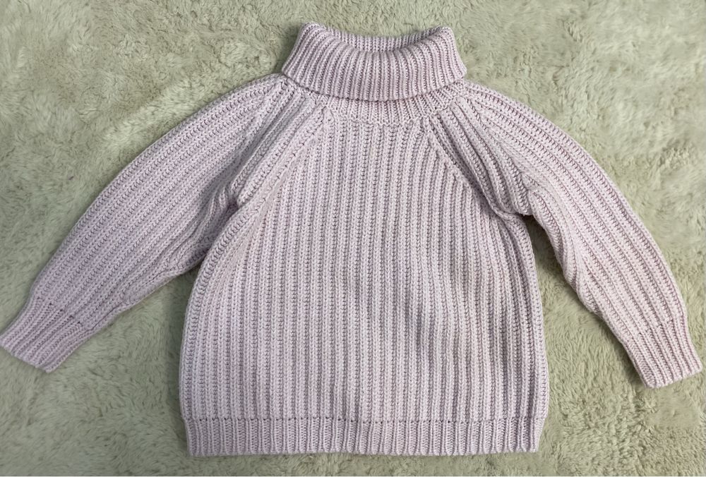 Дитячий вʼязаний светр під горло