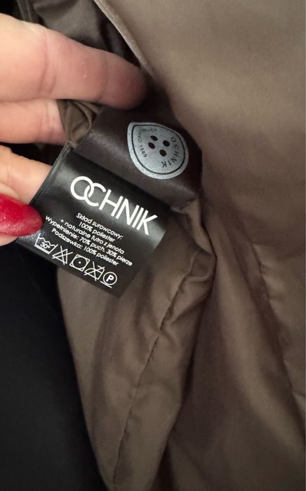 Kurtka/ płaszcz puchowy  Ochnik z jenotem na zime 38