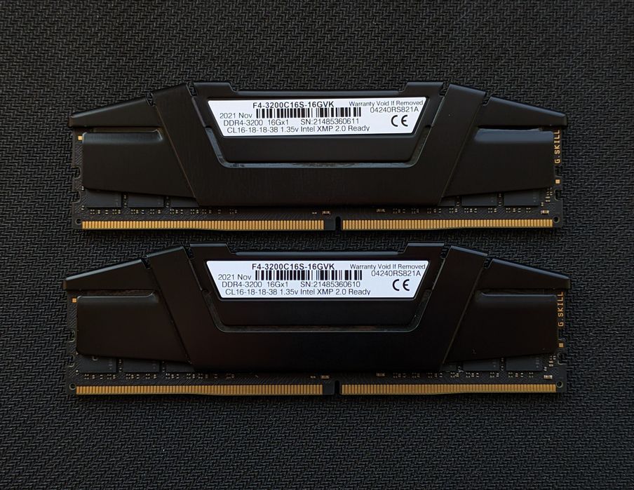 Оперативна Пам'ять GSKILL RIPJAWS 32 GB [16+16] 3200Mhz CL16