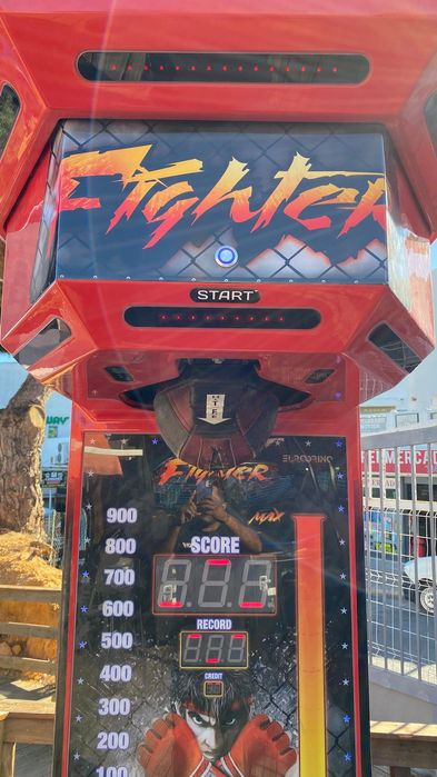 Maquina Boxe street fighter, Teste a sua Força, maquina arcade usada
