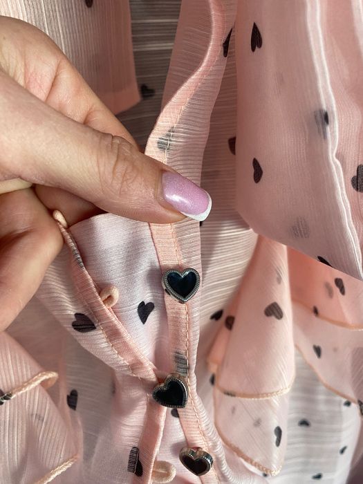 Piękny komplet puder,serca,Zimmerman,lux!