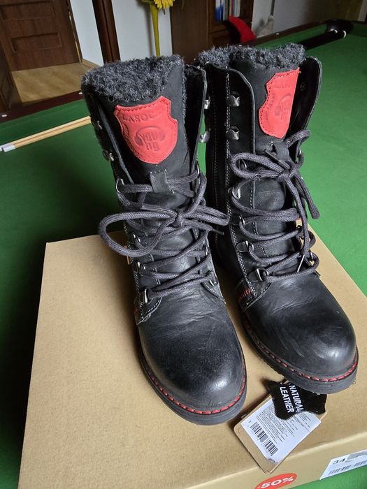 Kozaki Lasocki skóra dziewczęce