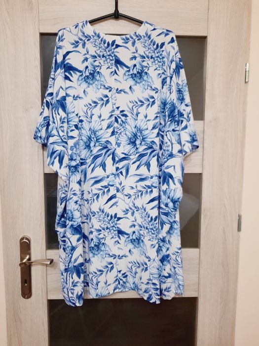 H&M śliczna tunika-sukienka  wiskoza 54-56