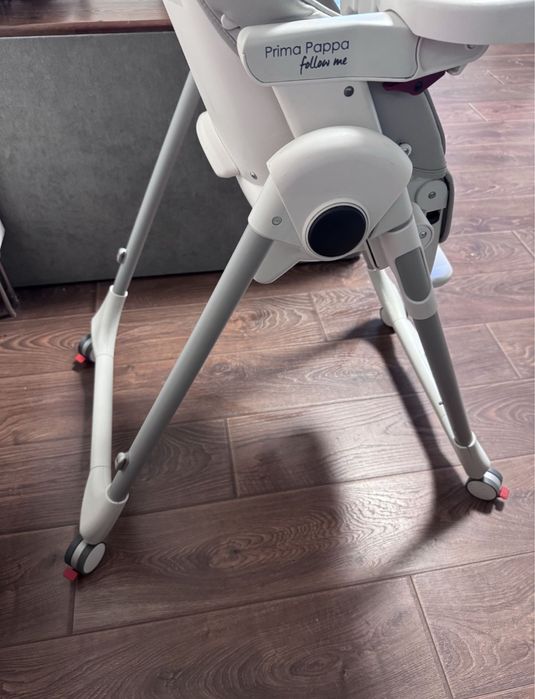 Стільчик для годування Peg-Perego Prima Pappa Follow Me Ice Сірий